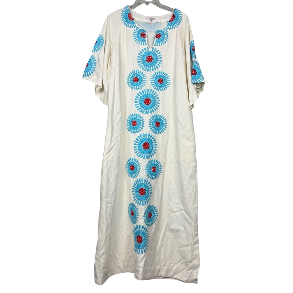Frances Valentine Embroidered Aster Maxi Charming Caftan - Picture 2 of 8